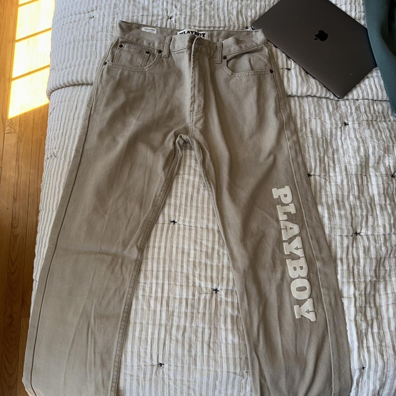 PacSun Men's Pants - Cream/Tan - 30" – PacSun Playboy Pants Khaki - Sz 30 …