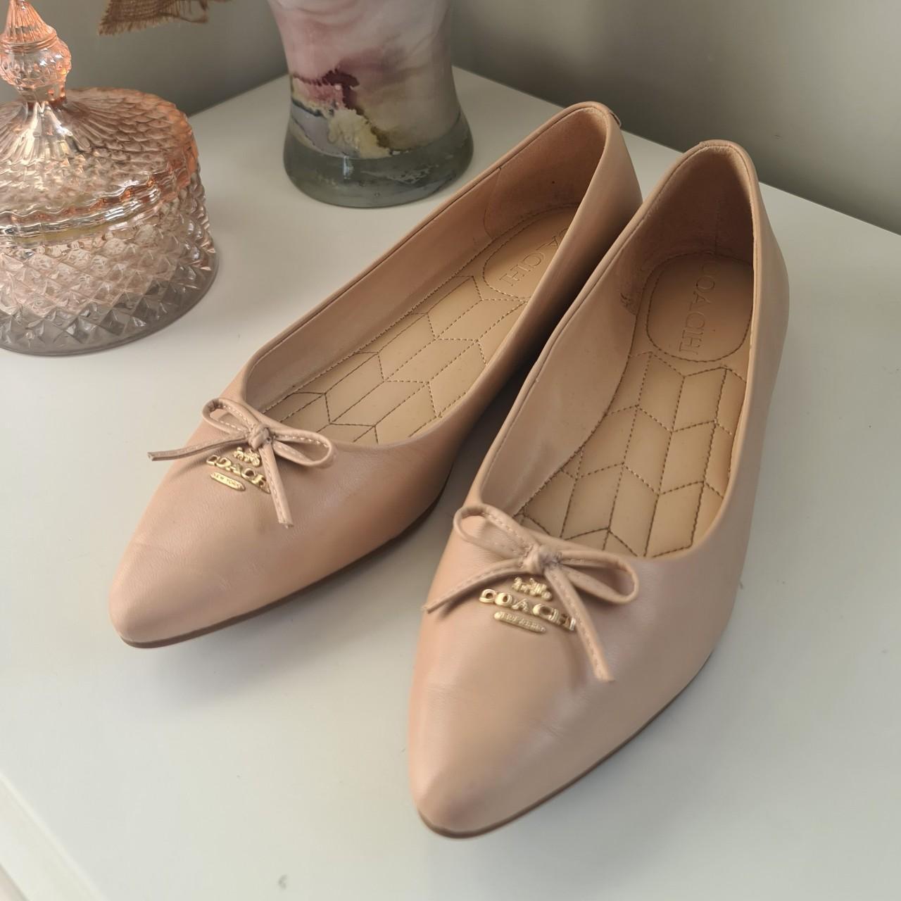 Coach deals nude flats