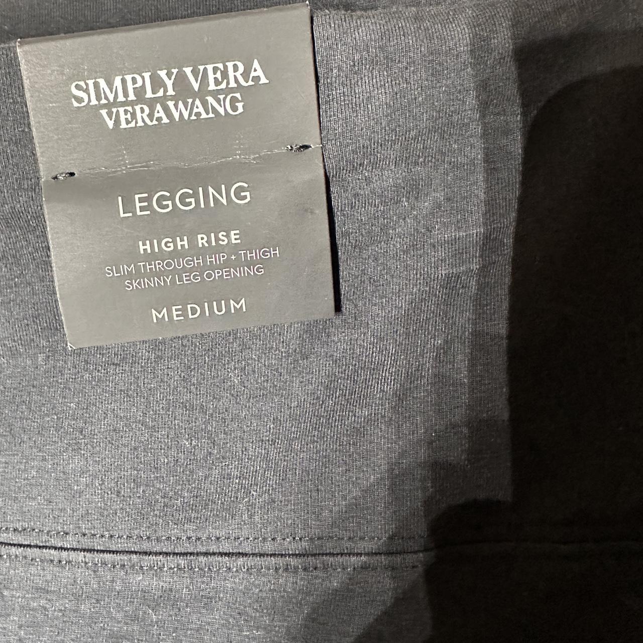 Simply Vera Vera Wang High Rise Legging in gray/ - Depop