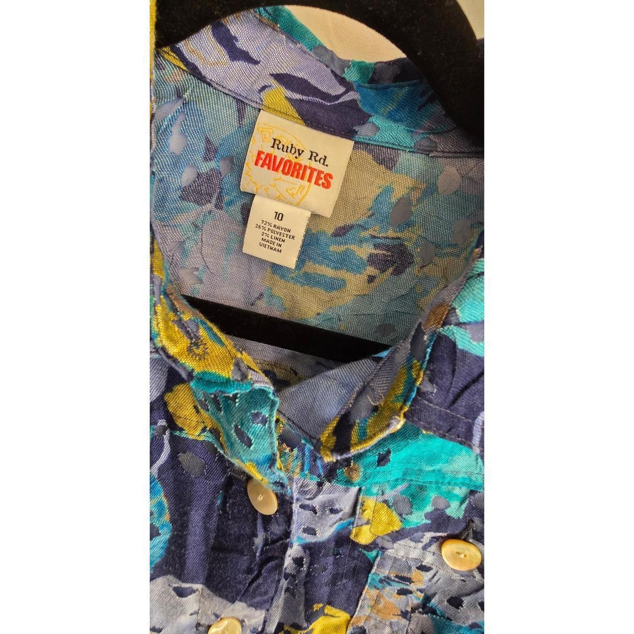 Ruby Rd. Women's Lightweight Jacket - Blue/Yellow… - image 4