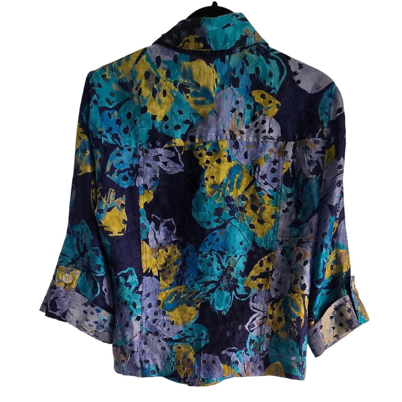 Ruby Rd. Women's Lightweight Jacket - Blue/Yellow… - image 2