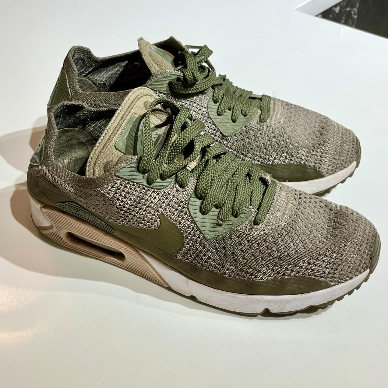 Nike air max 90 ultra 2.0 flyknit olive khaki best sale