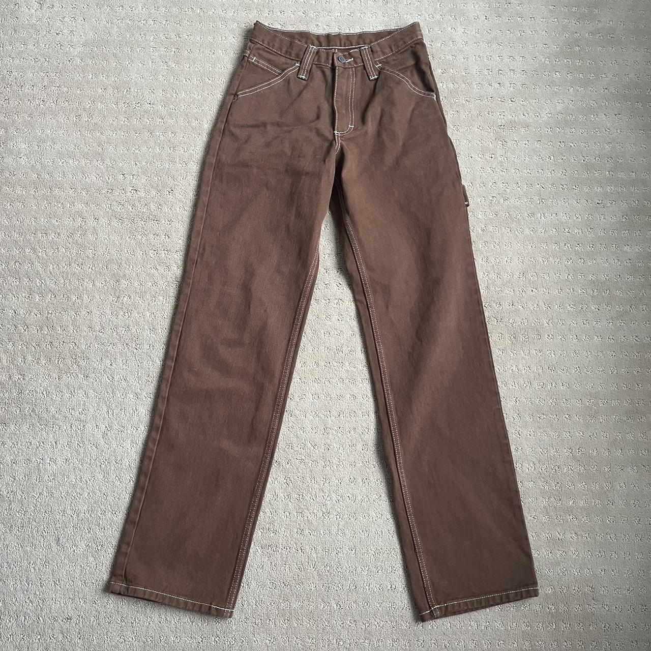 Brandy Melville; brown carpenter pants; never worn Depop
