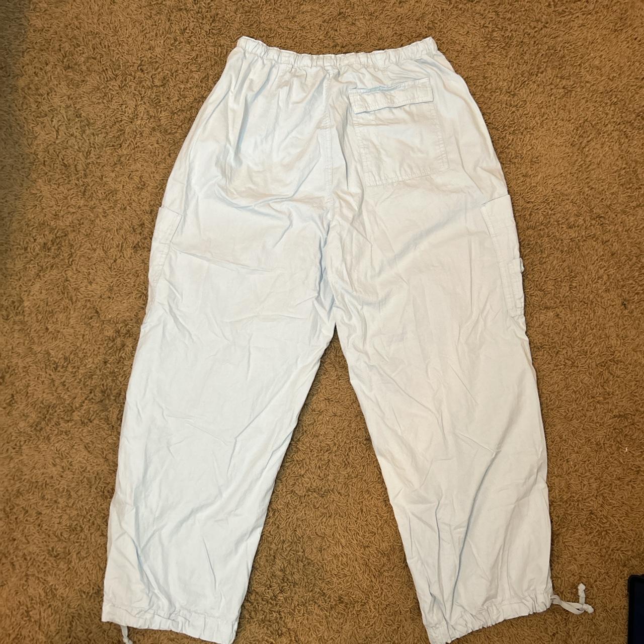 Light Blue Parachute Pants Depop
