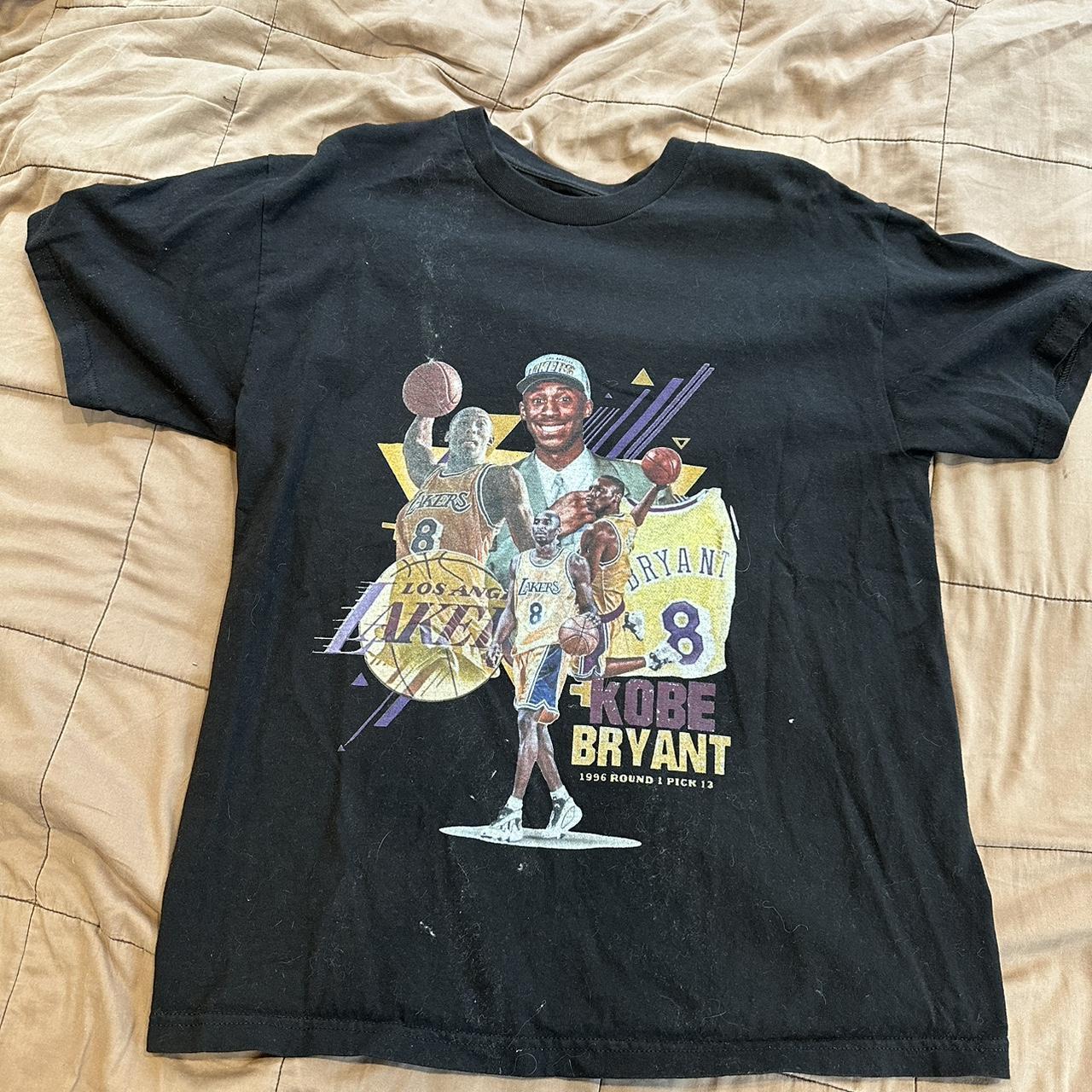 Kobe Bryant Draft Day graphic T Shirt Fits like size... - Depop