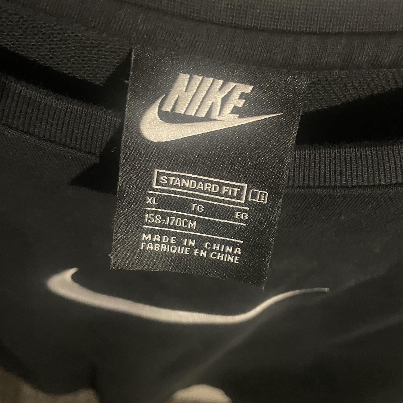 mens nike jumper black