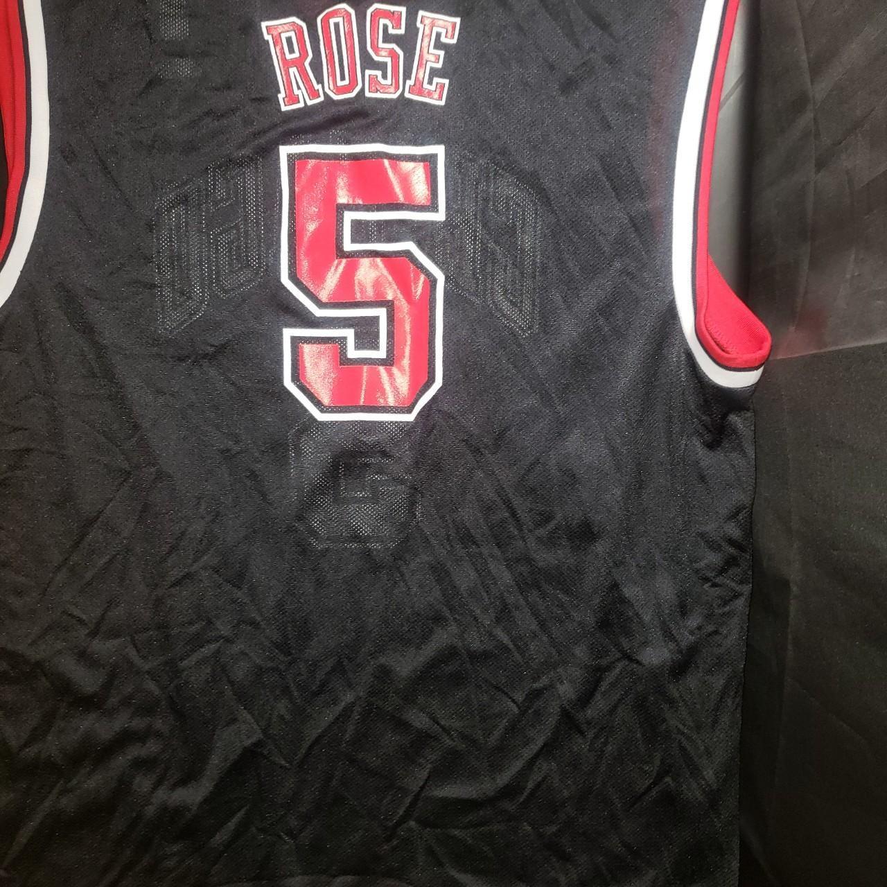 Vintage Reebok Chicago Bulls Jalen Rose 5 Black. Depop