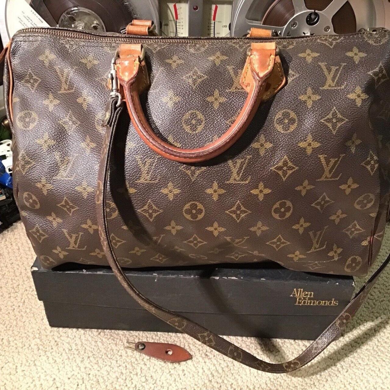 Authentic LOUIS VUITTON Monogram Boston Handbag... - Depop