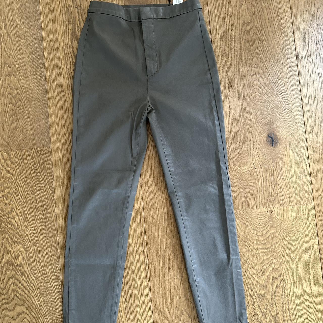 Massimo Dutti high-rise skinny coated