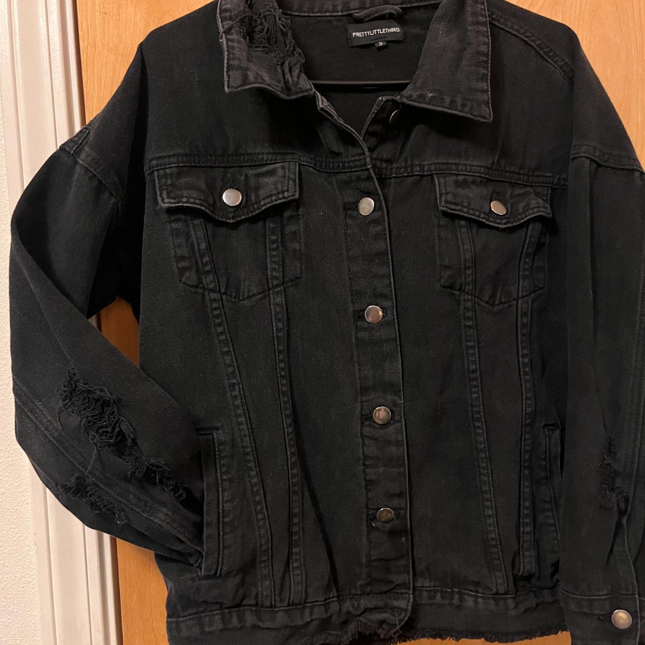 Distressed denim jacket in black - Dries Van Noten | Mytheresa