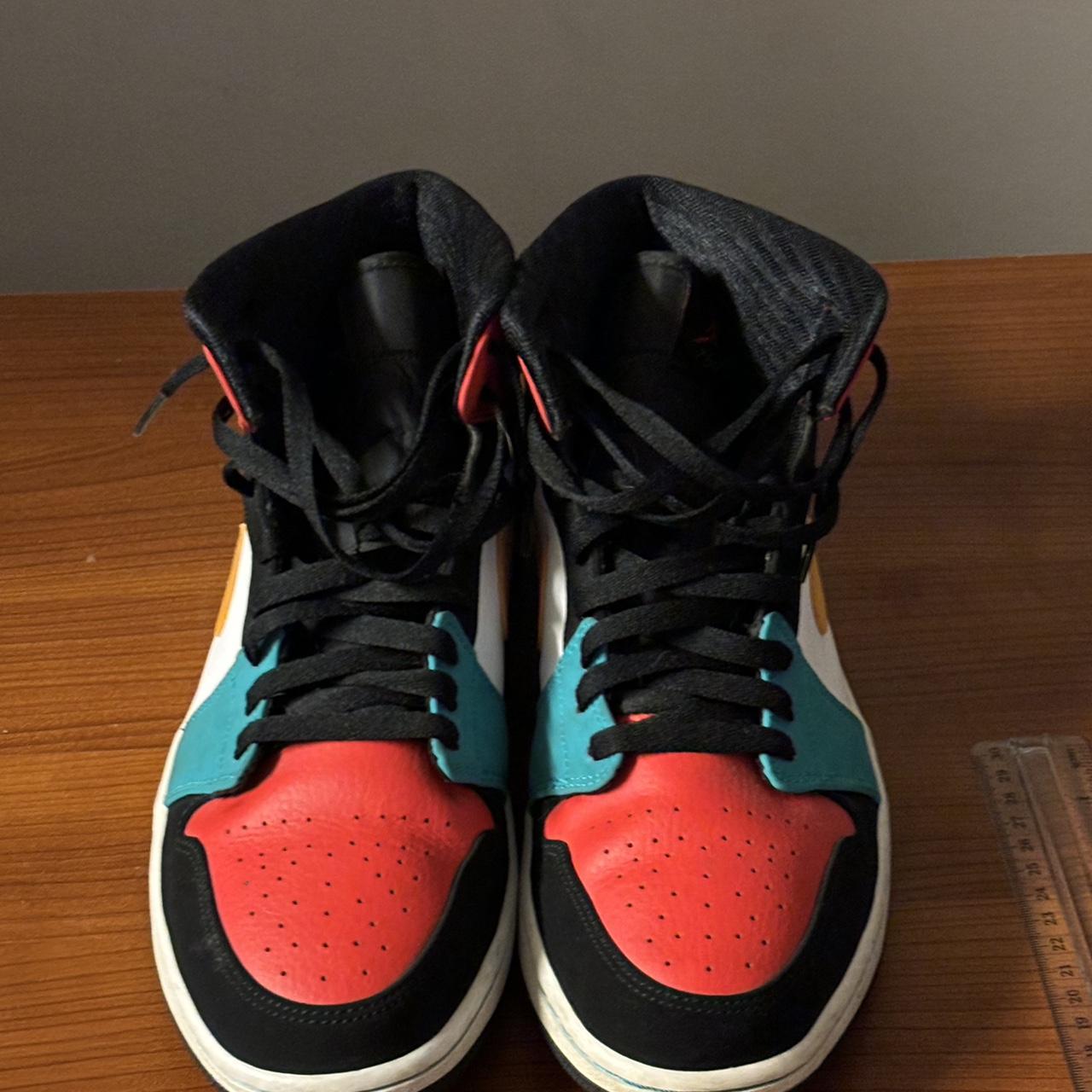 Mid bred multi color jordan 1 best sale