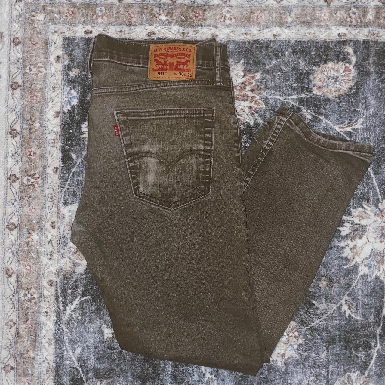 Mens brown levi on sale jeans