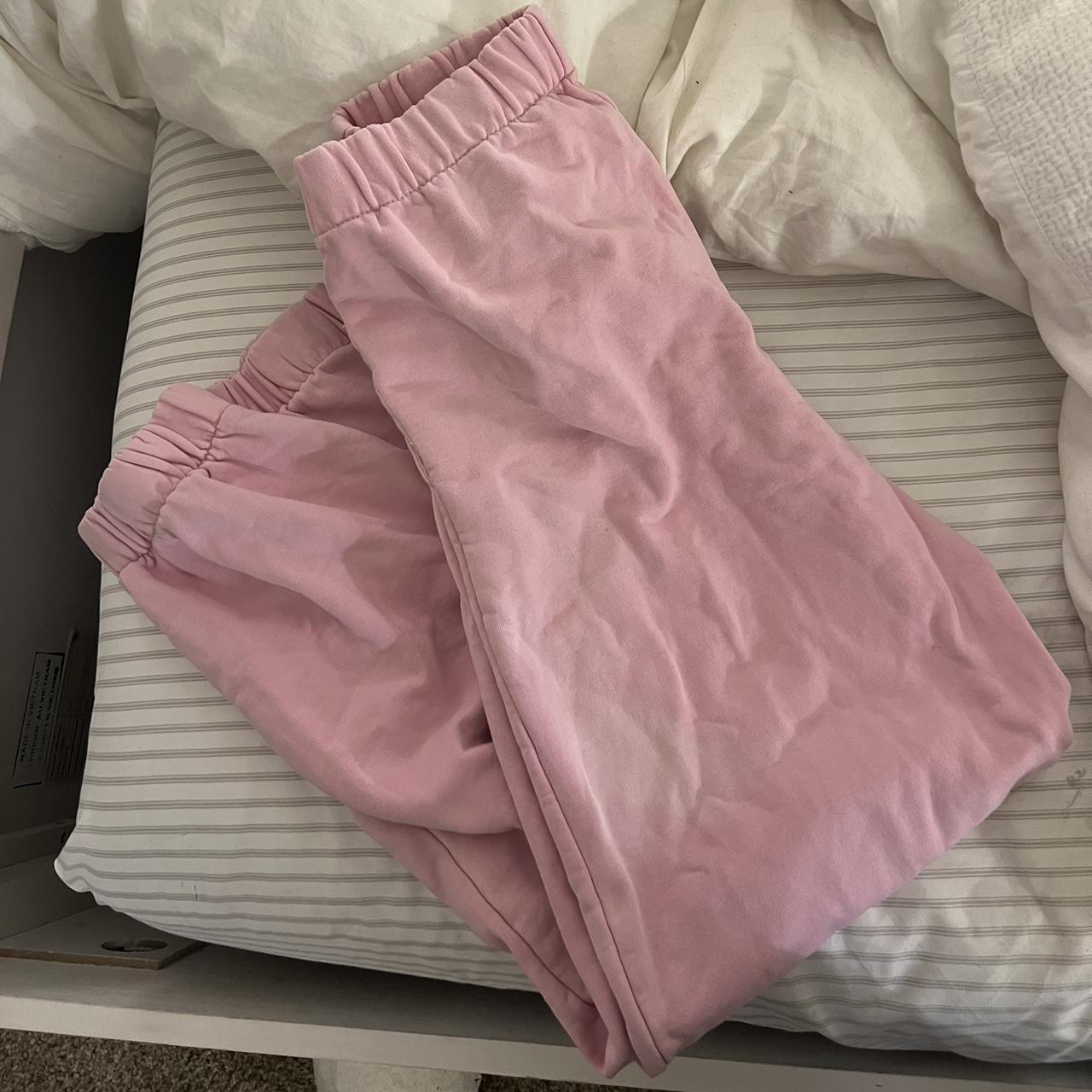 Pink joggers brandy melville hot sale