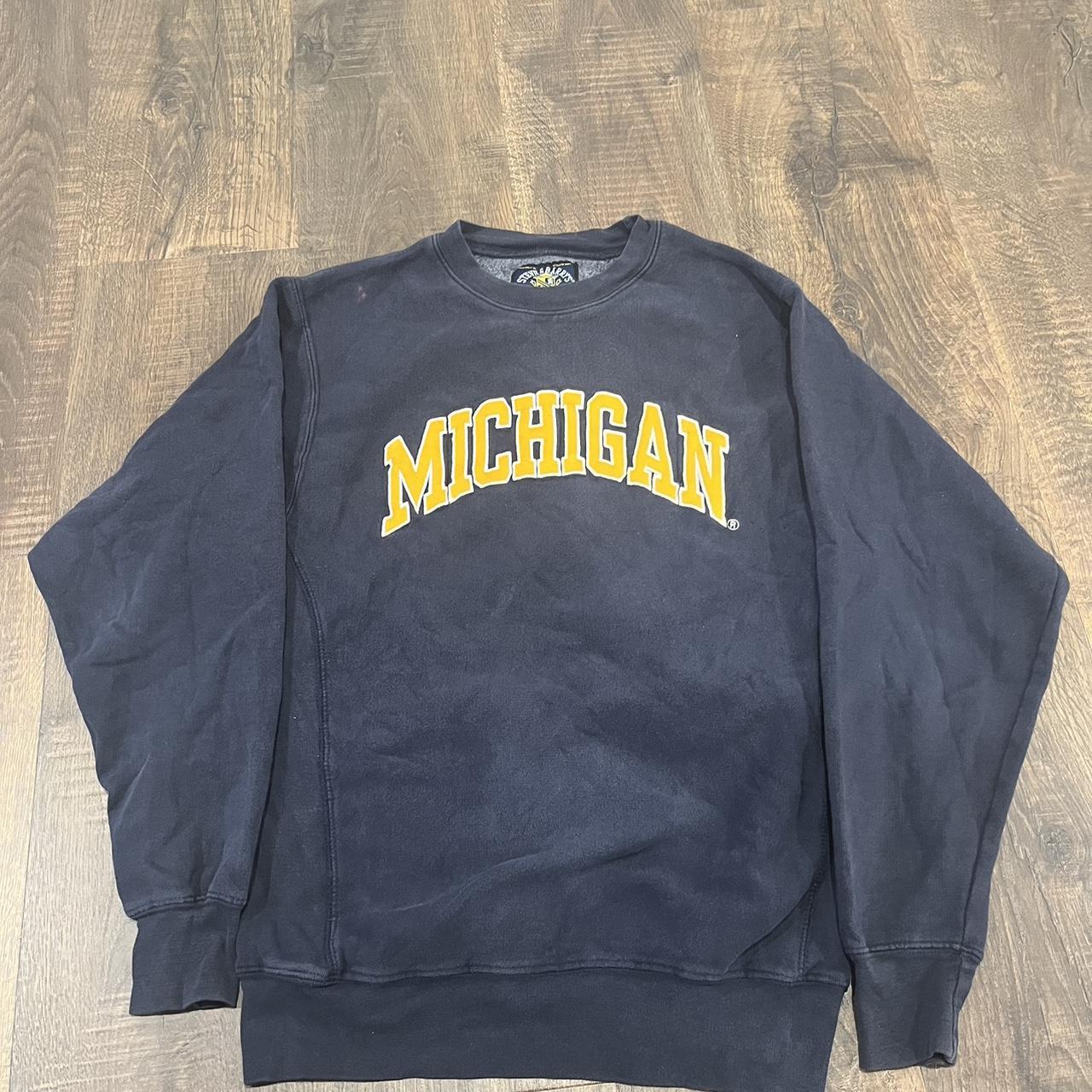 Steve And Barry’s Michigan Fully Embroidered... - Depop