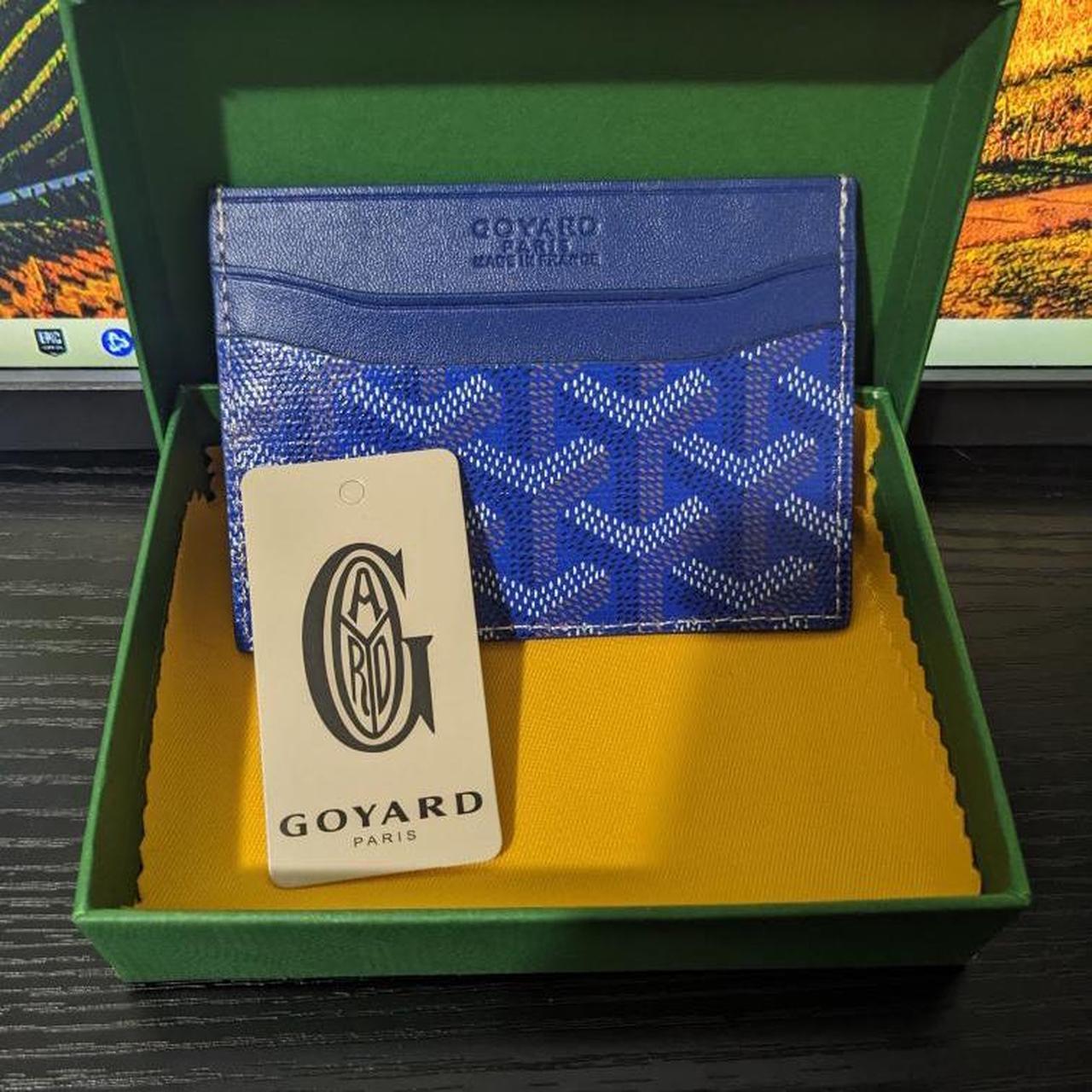 Blue Goyard Card Holder Brand new in box comes with... Depop