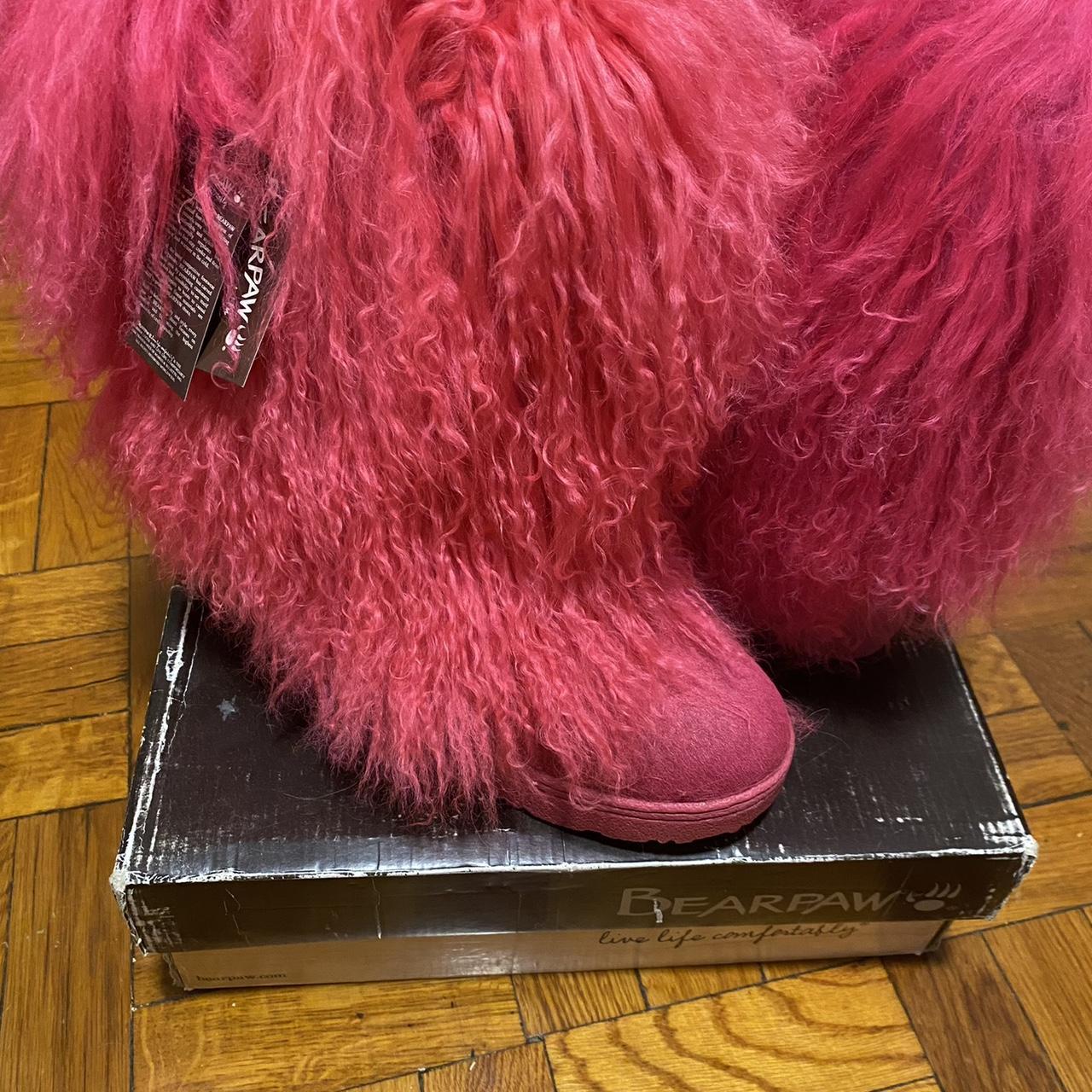 Pink bearpaw fur outlet boots