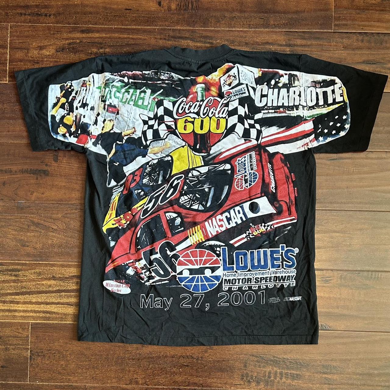 Nascar sold graphic t shirt charlotte 2001