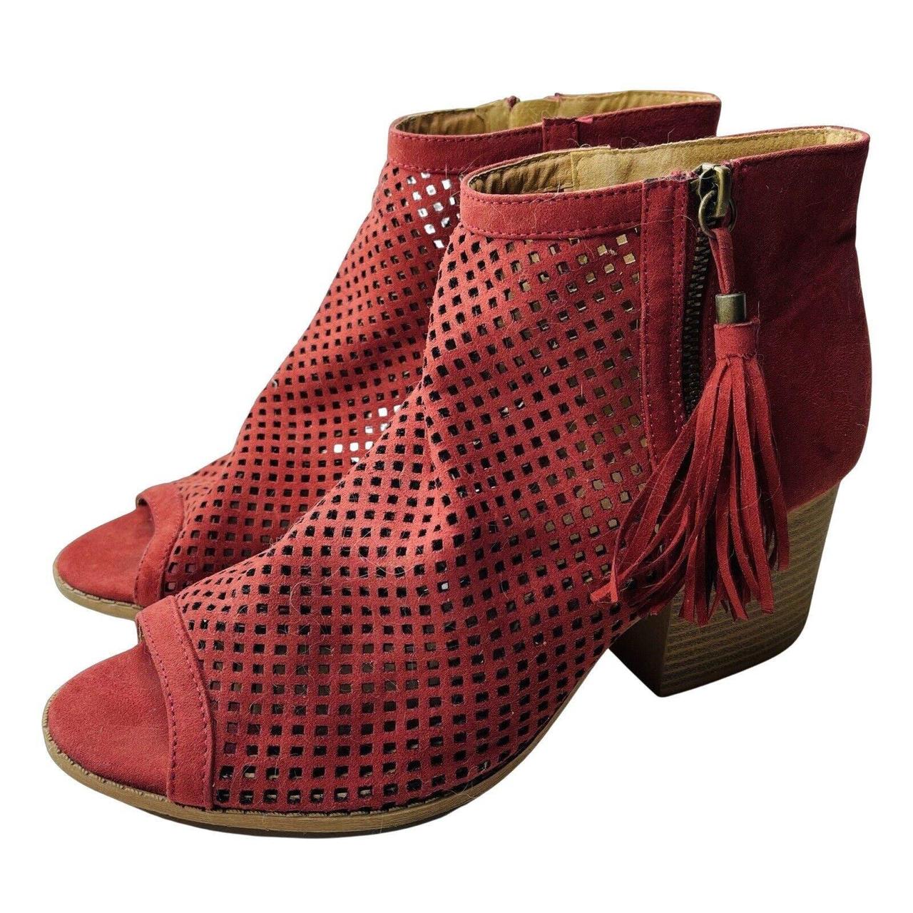 qupid red booties