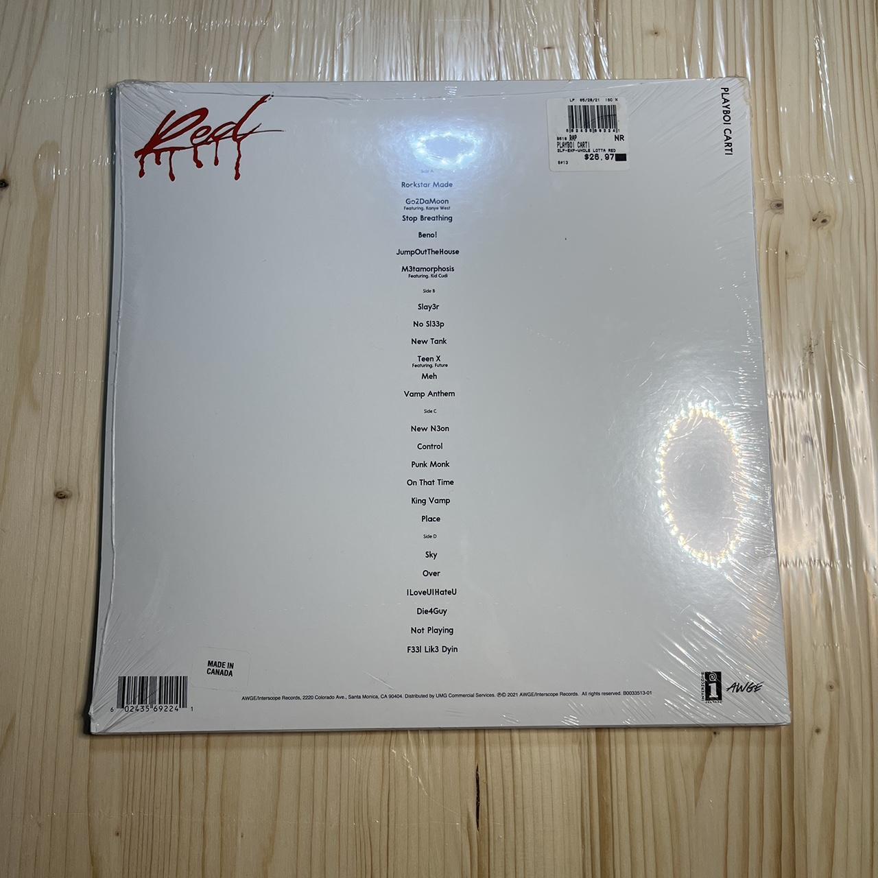 PLAYBOI CARTI WHOLE LOTTA RED VINYL RECORD *Brand... Depop