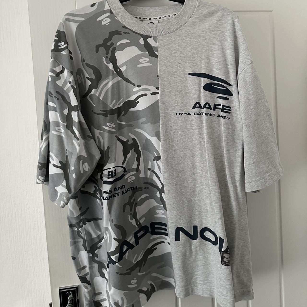 bape split camo tee