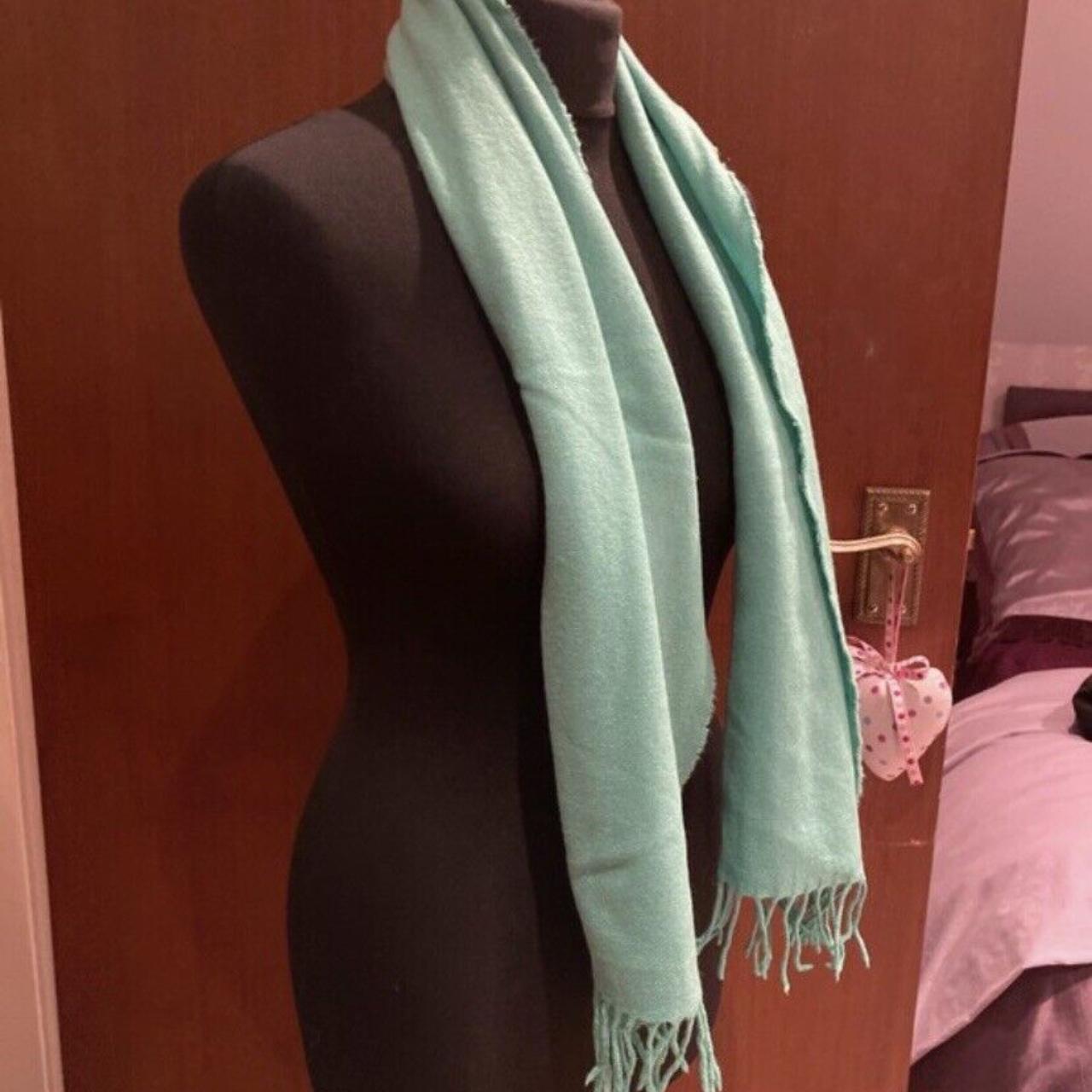 aquascutum scarf Mint Green 70 Cashmere