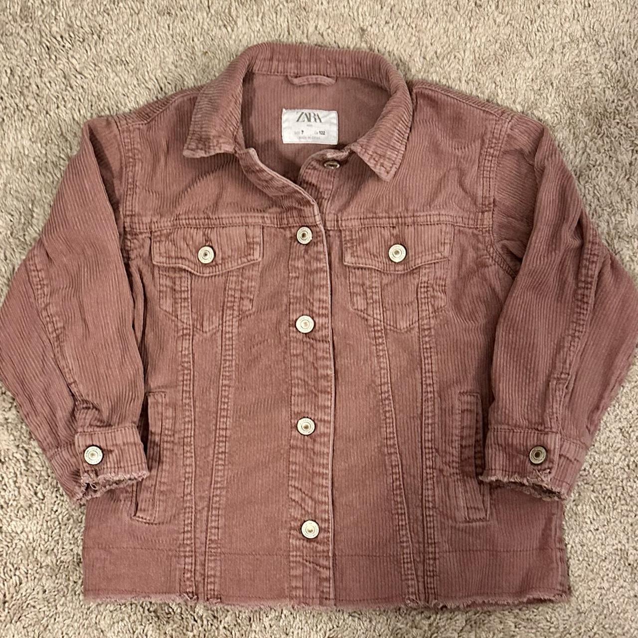 Zara corduroy jacket on sale pink