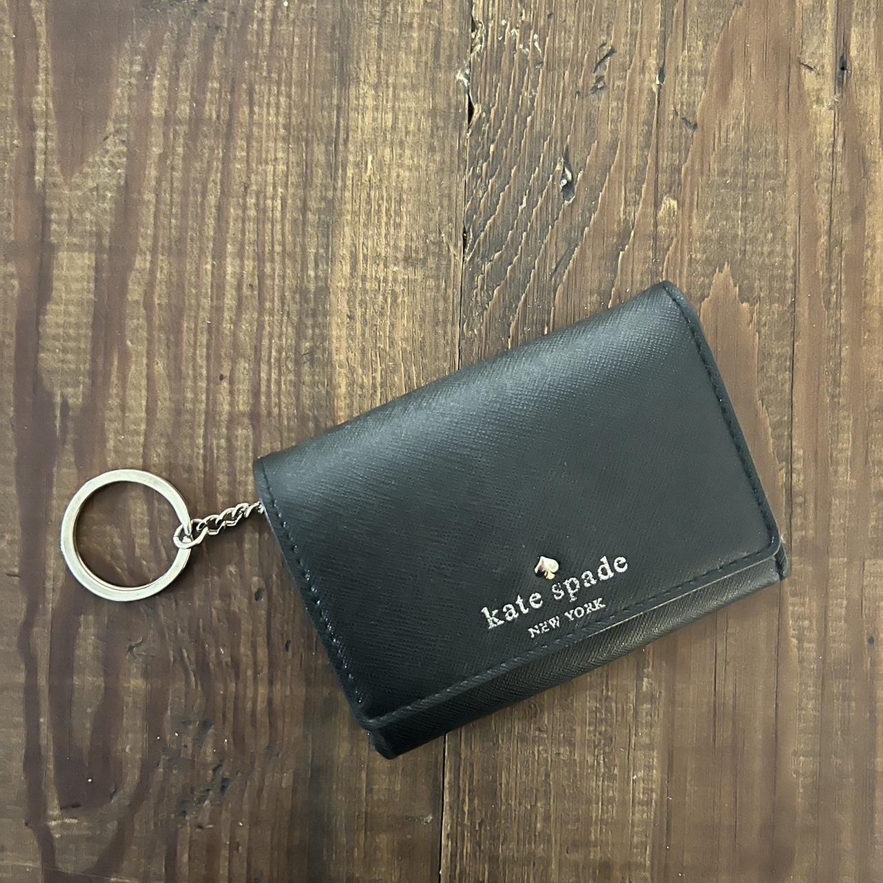 Kate spade best sale black keychain wallet