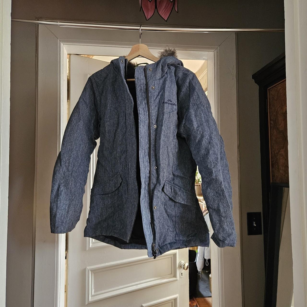 Kathmandu down jacket Denim like finish... Depop