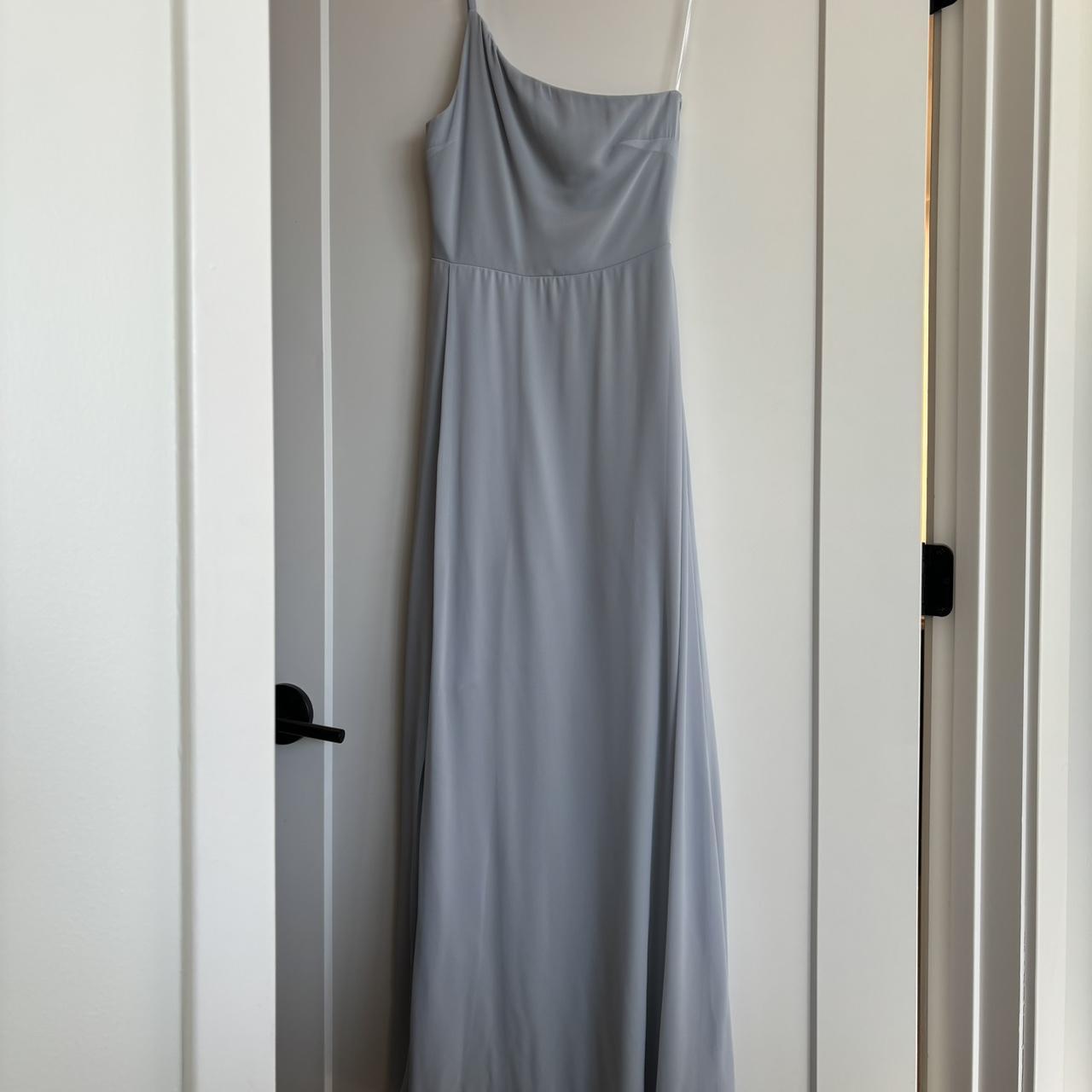 Steel blue chiffon on sale dress