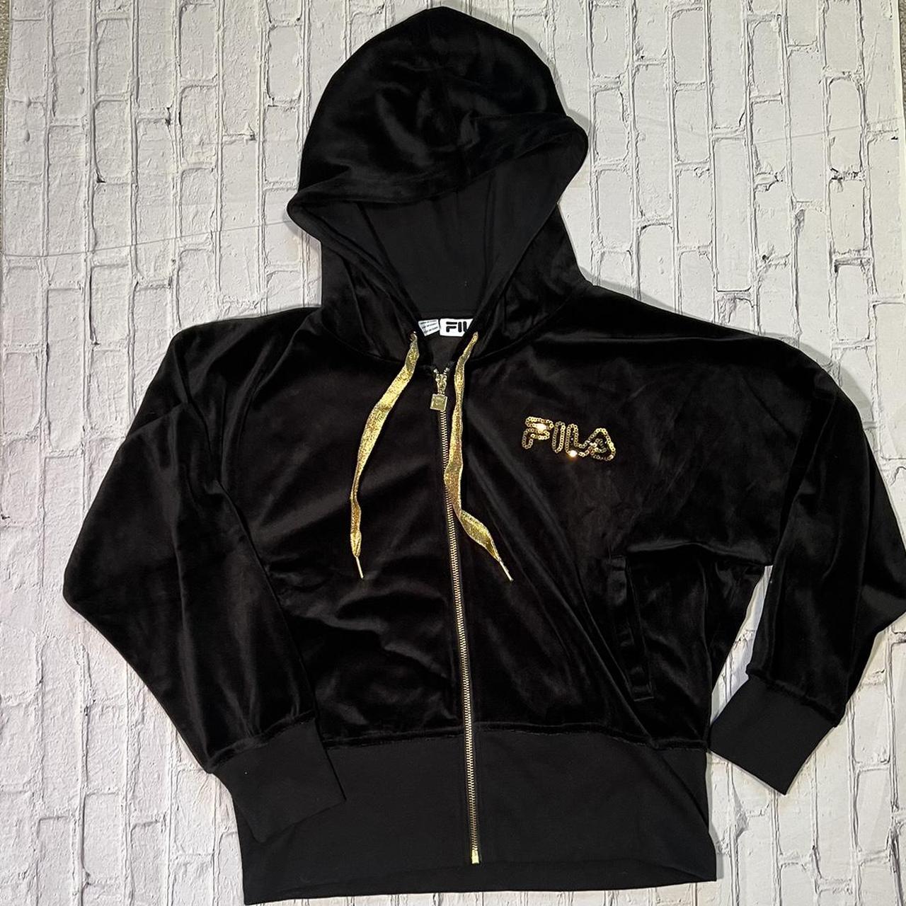 Shops fila hoodie womens gold