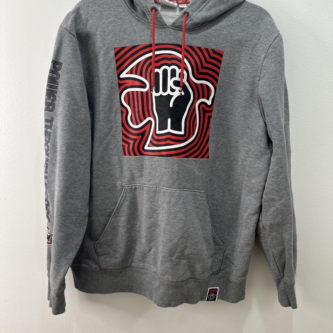 Puma x Power Through Peace Hoodie Large Depop