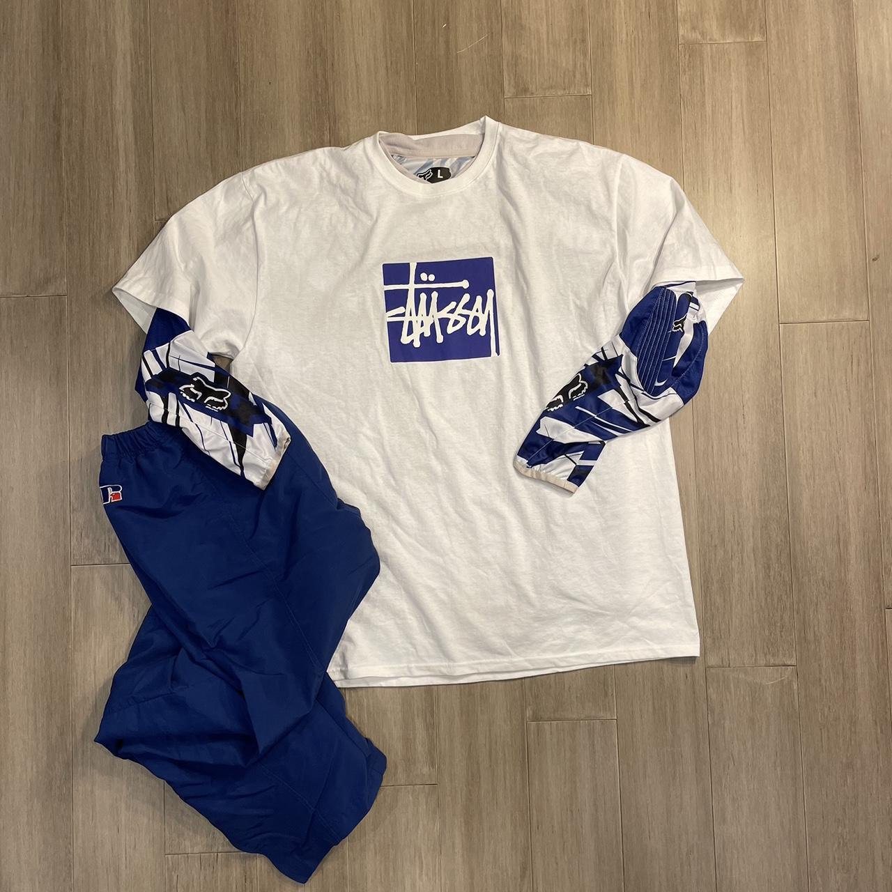 ★送料・関税込★Stussy★Stussy Sliced T-Shirt★Blue★ STUSSY】☆Tシャツ☆ SLICED TEE (STUSSY/Tシャツ・カットソー