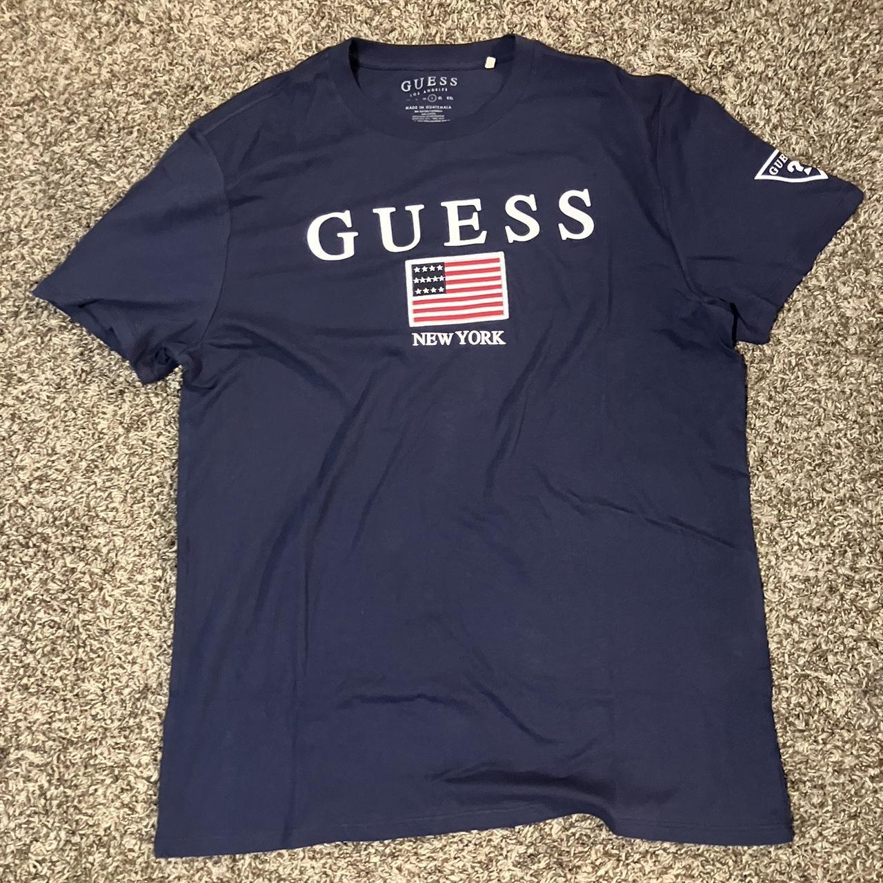 Guess navy t fashion shirt