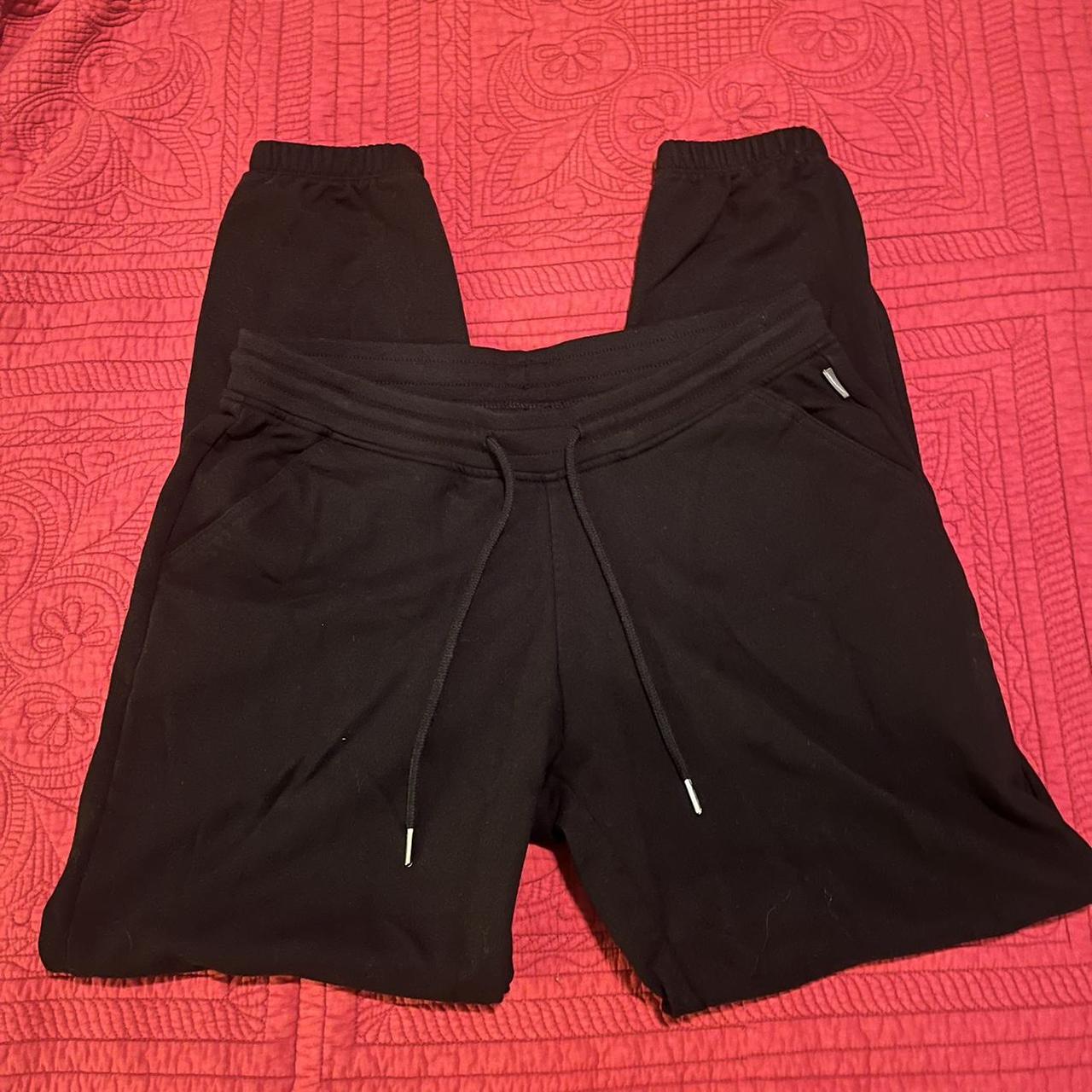 Eddie Bauer black sweatpants. Two pockets.... - Depop