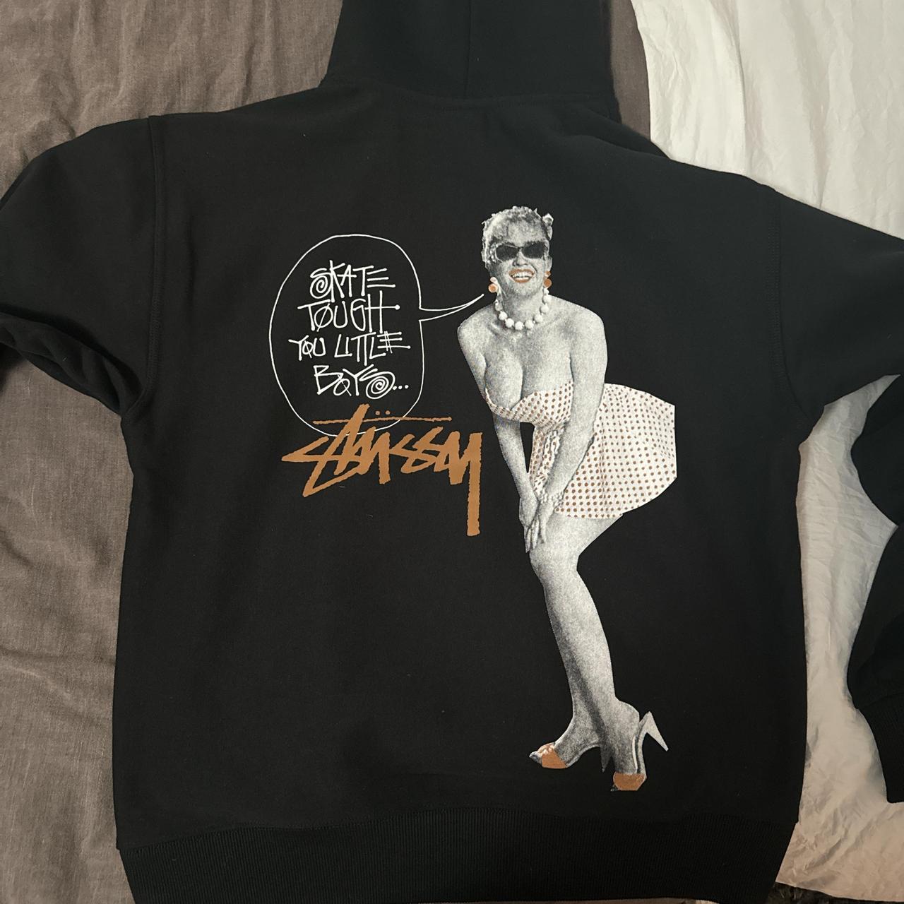 23AW 新品 Stussy Skate Tough Hood STÜSSY SKATE TOUGH HOODIE BLACK STUSSY HOODED SWEATSHIRT SS23