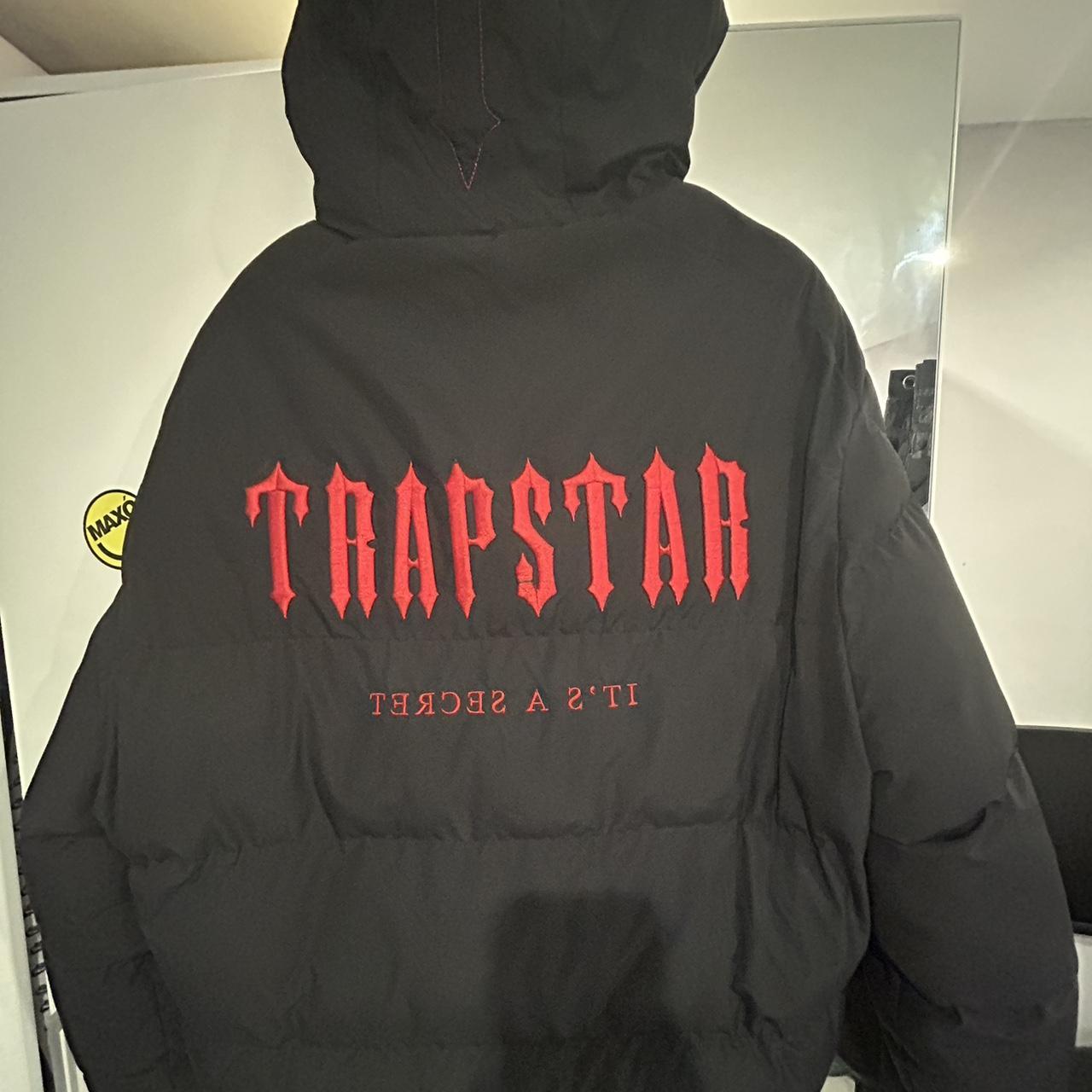 Red Decode Trapstar coat size L worn a few times... - Depop