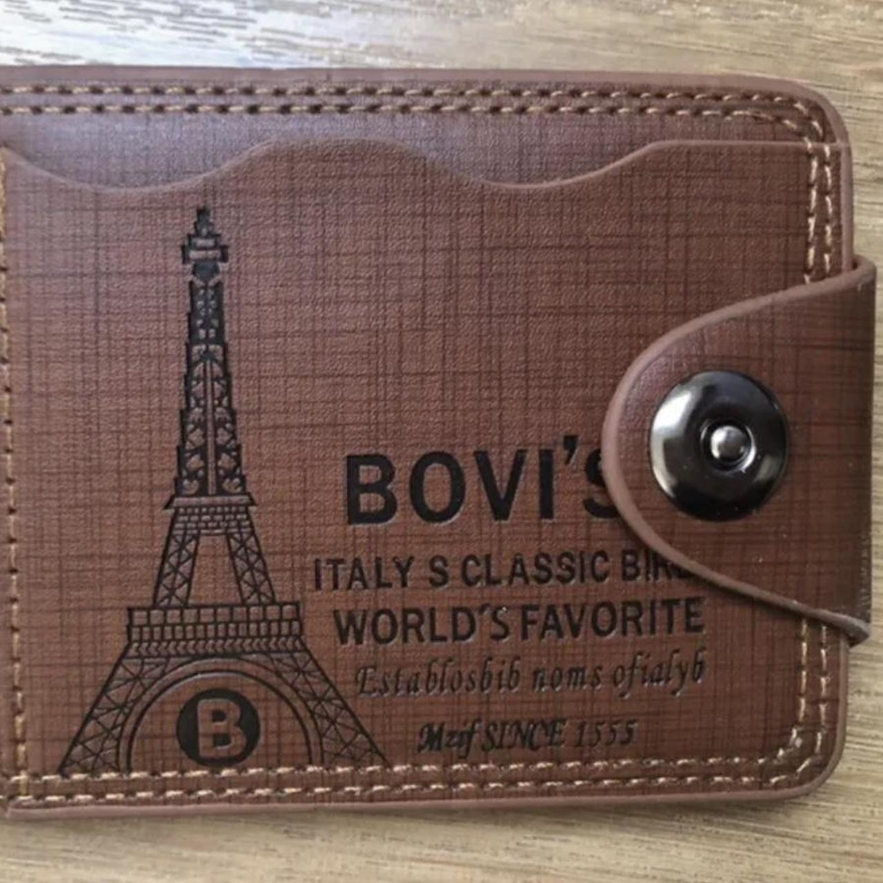 Bovi's & co NEW Bovi's & Co Black Leather Bi-Fold Wallet India | Ubuy