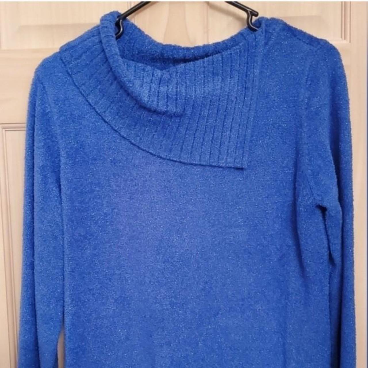 Pretty blue sweater, very soft. In excellent... - Depop