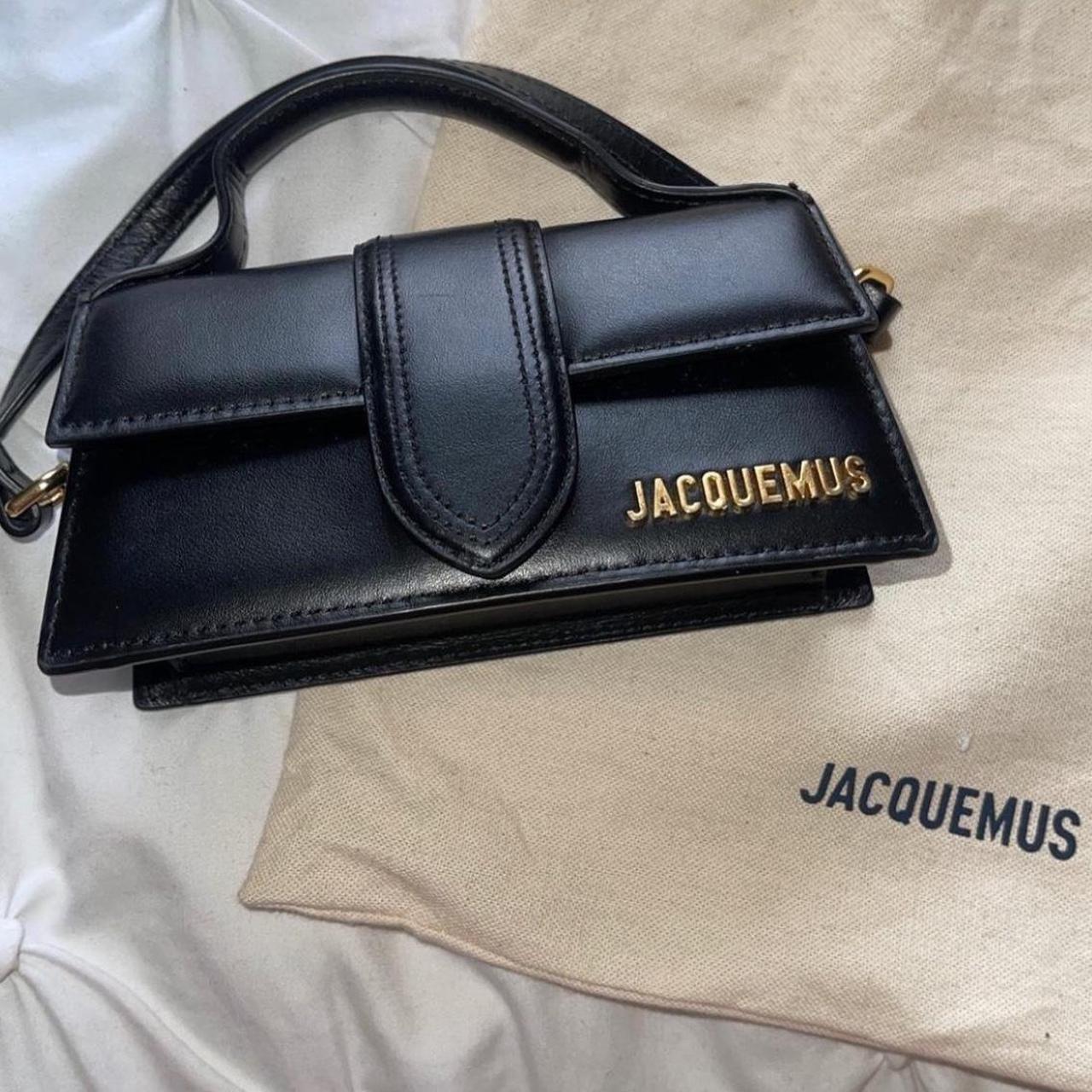 Jacquemus Le Bambino Black Leather Bag Crossbody and... - Depop