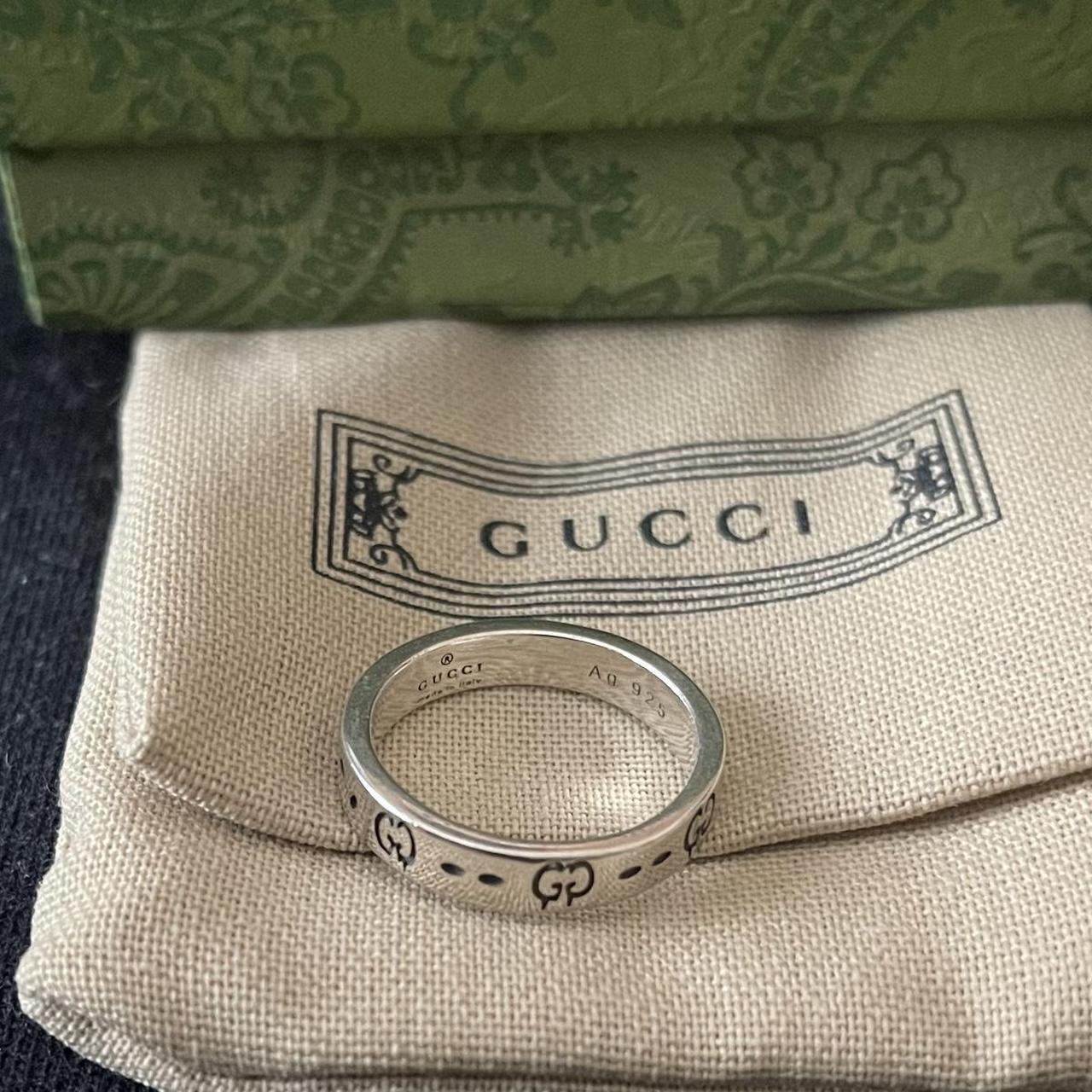 Gucci ghost double online ring