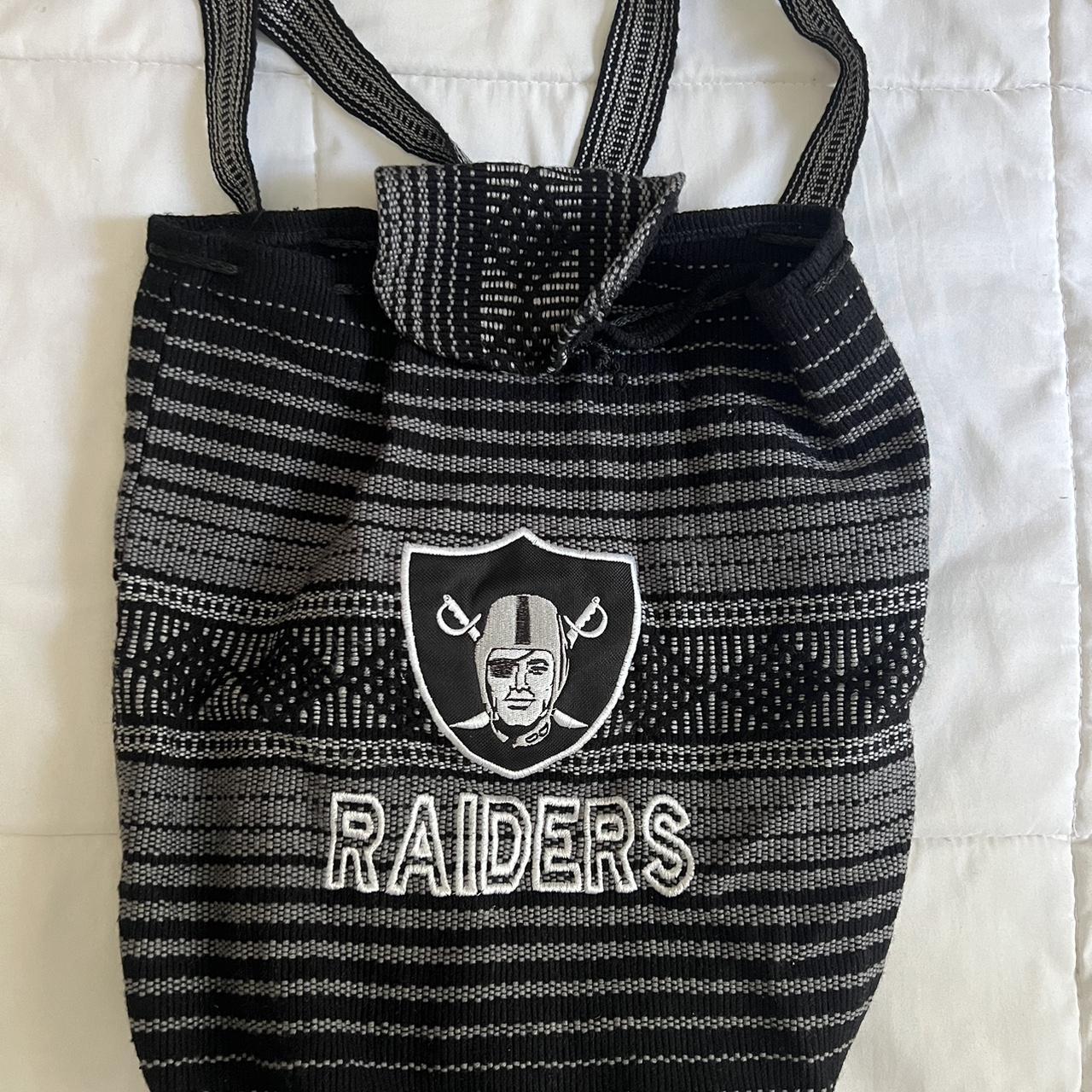 Raiders serape woven drawstring backpack bag made. Depop