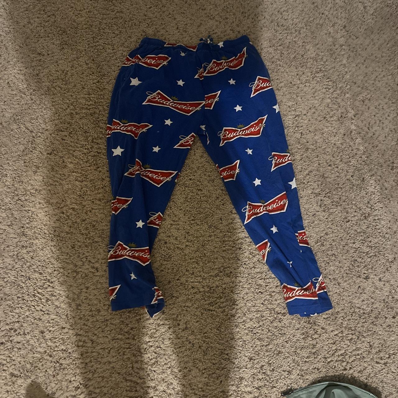 Budweiser pajama pants Medium or small adjustable to Depop