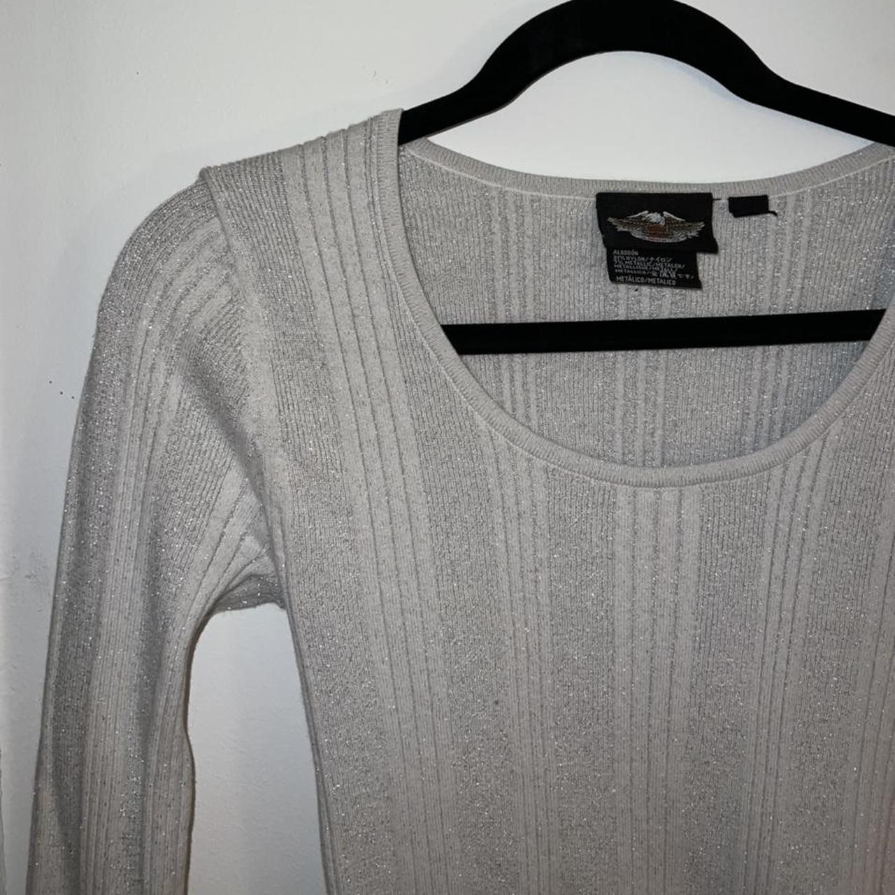 White glitter outlet sweater