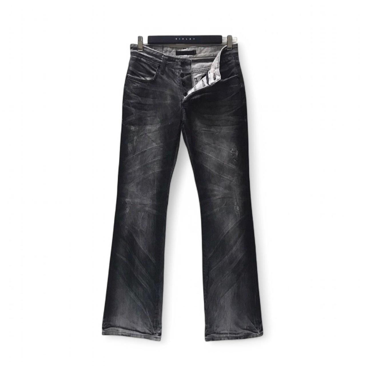 fuga distressed denim flares waist