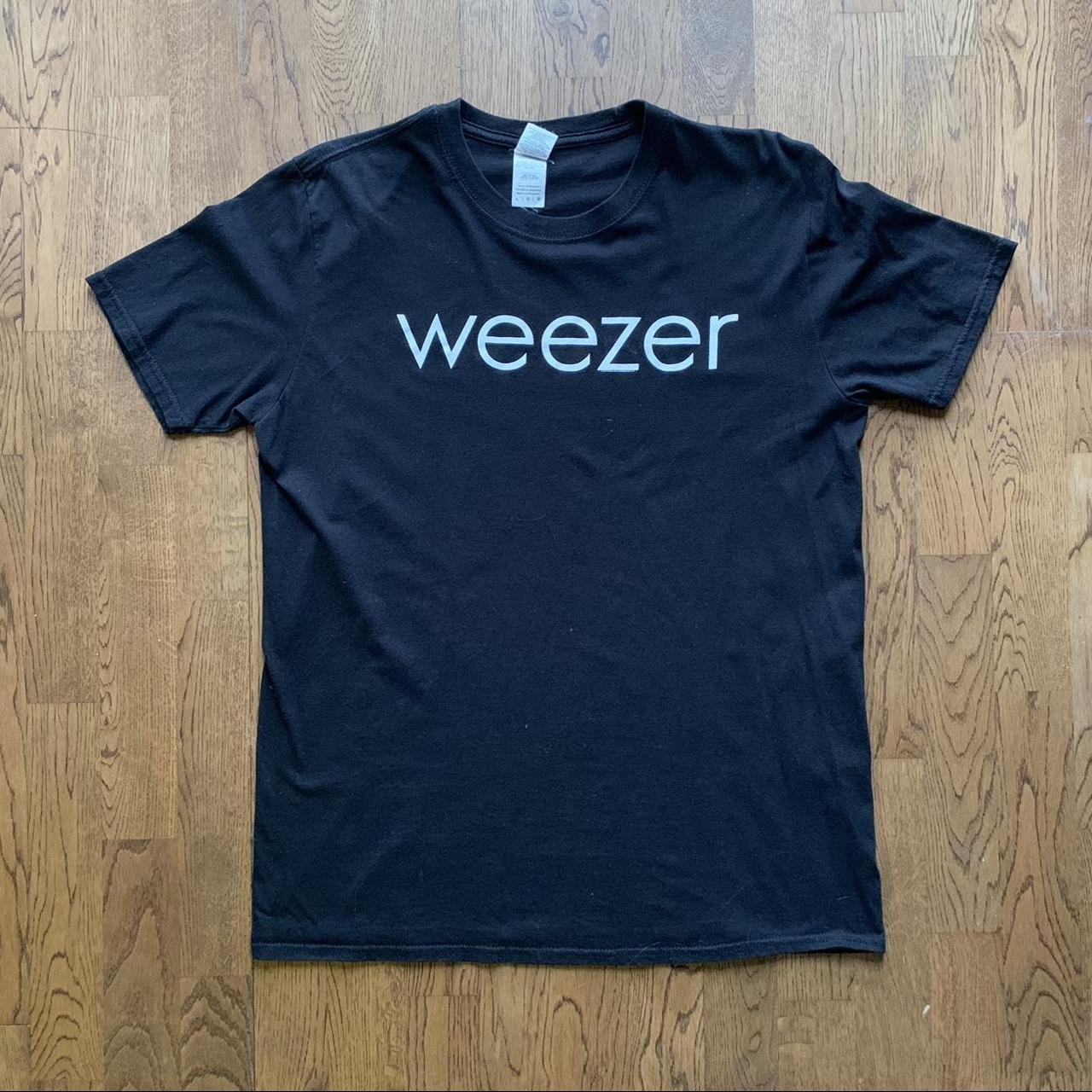 Vintage black Weezer band graphic print rock band... - Depop