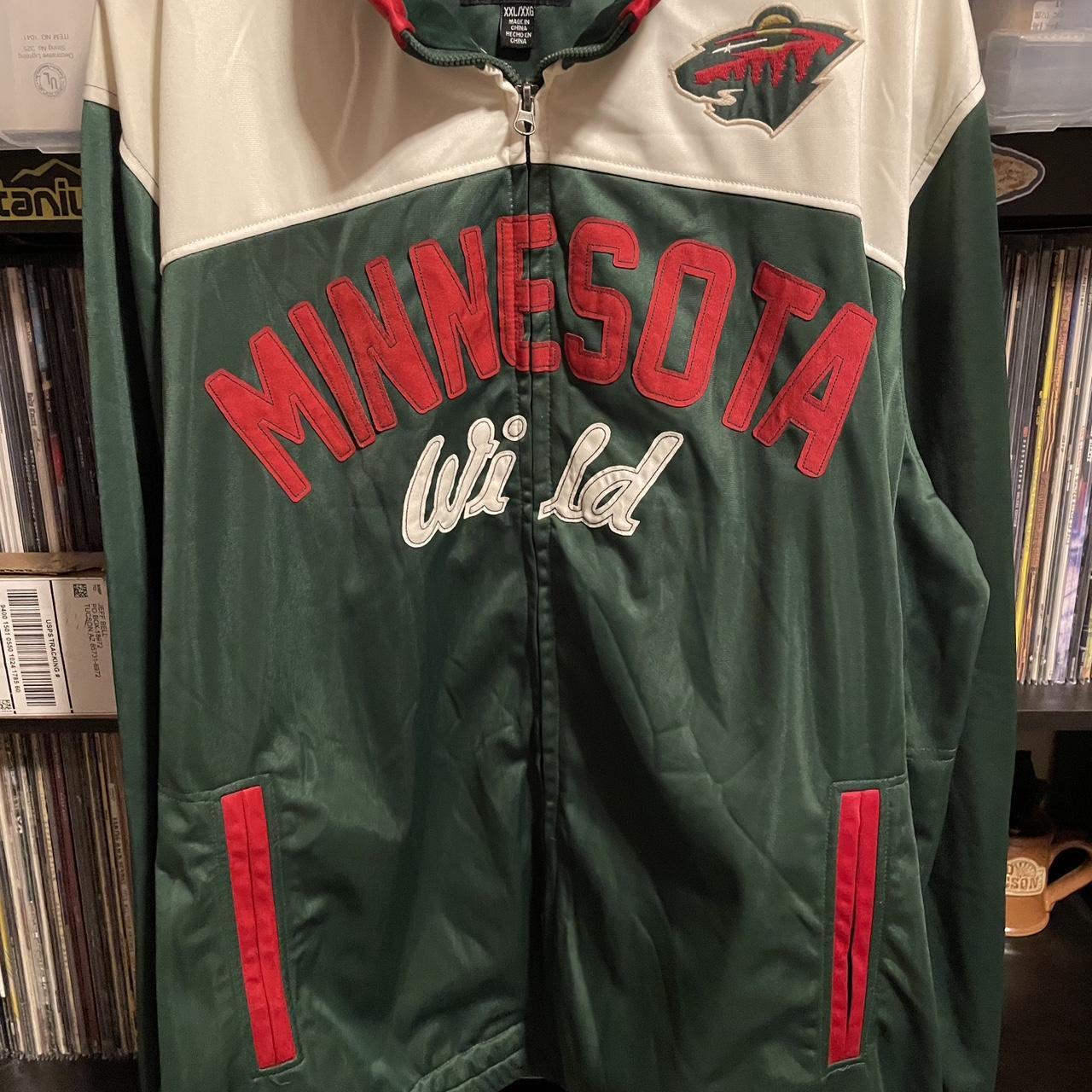 CARL BANKS x MINNESOTA WILD Green & Rust Full Zip... | Depop