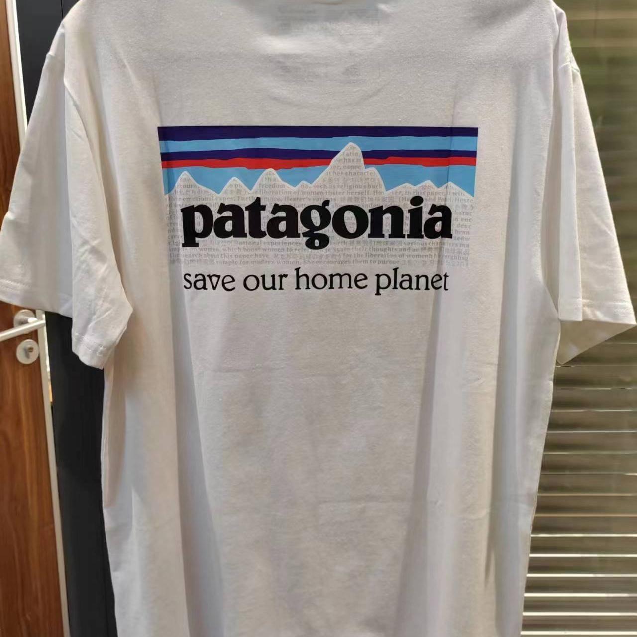 Patagonia White Cotton T-Shirt M New Never - Depop
