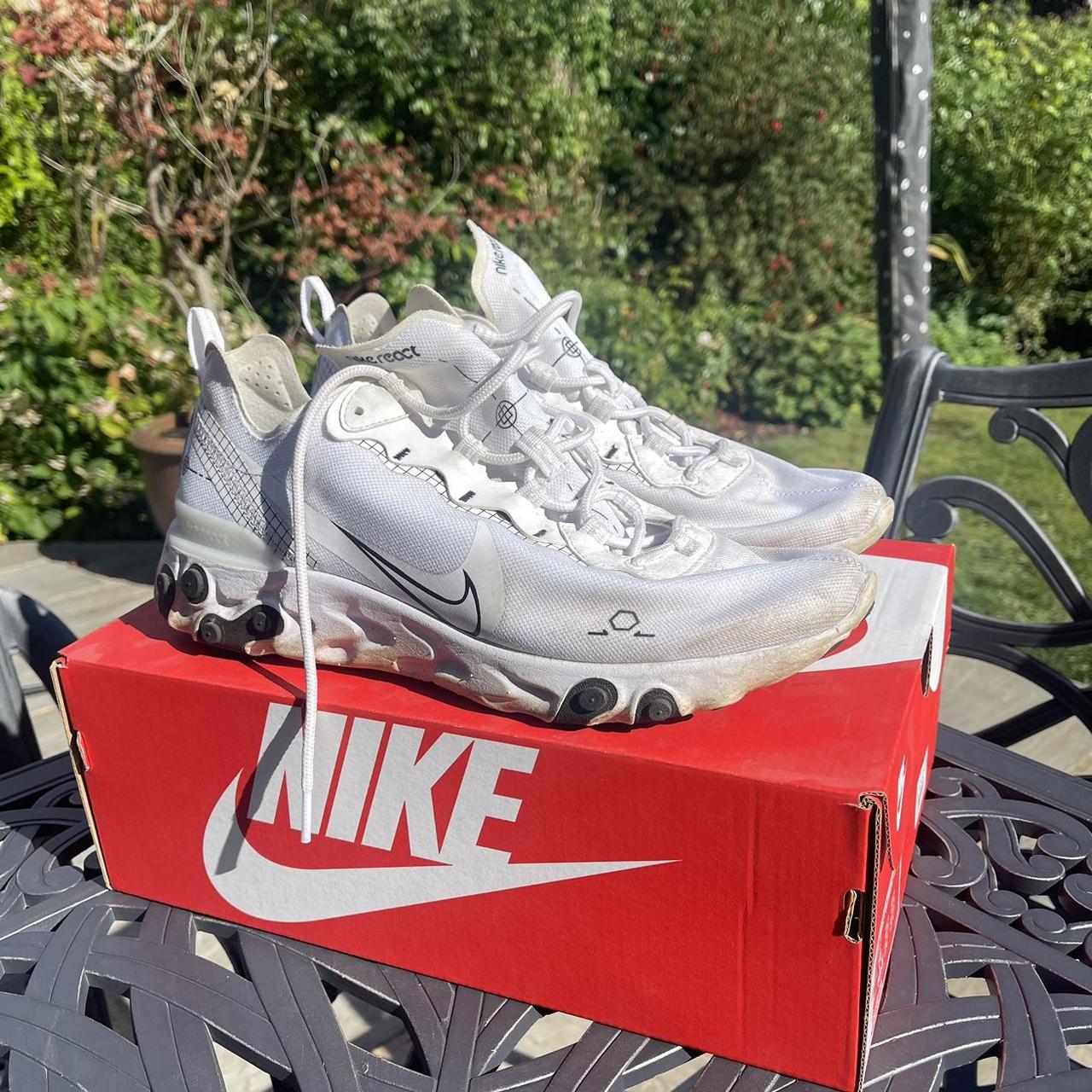 mens nike react element white