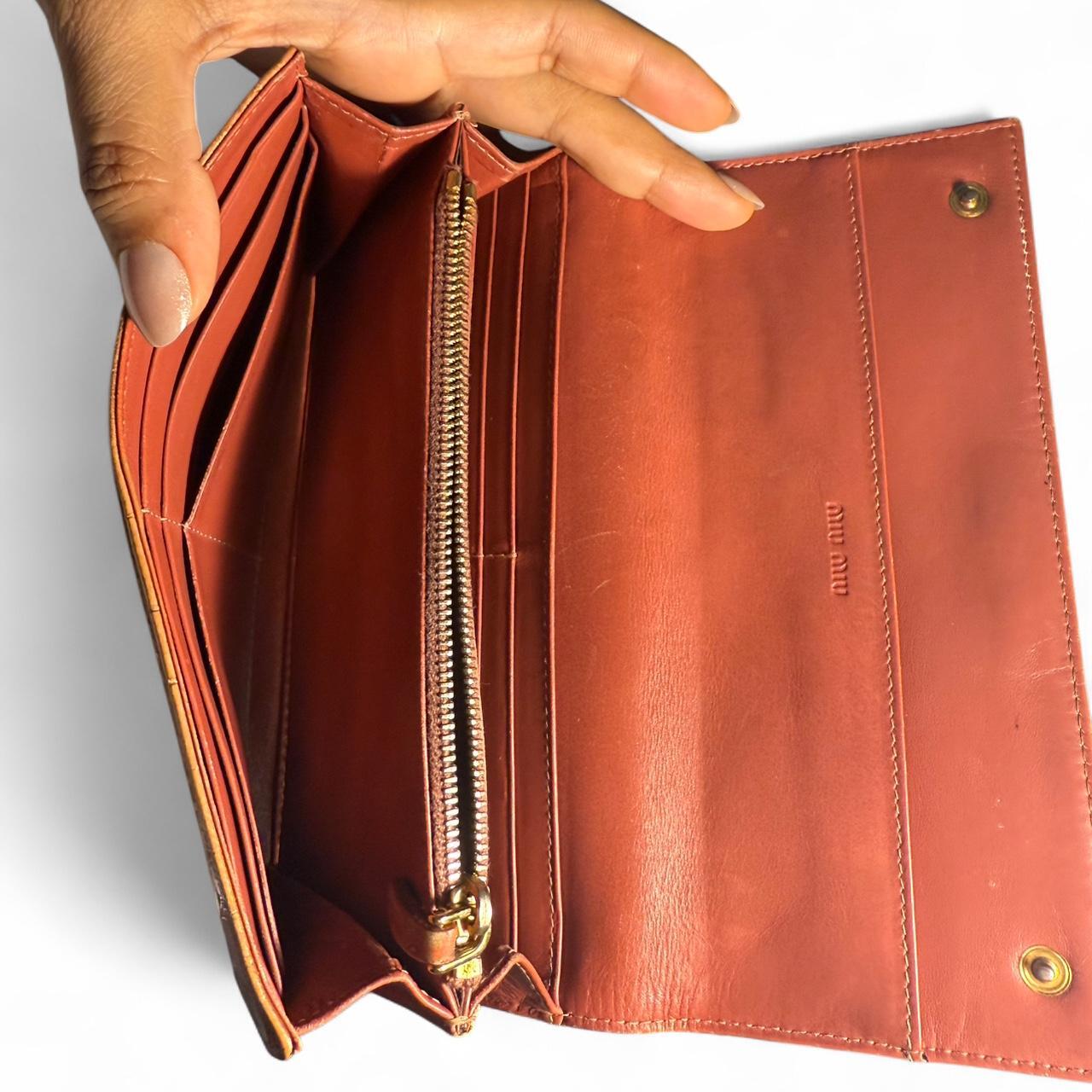 Miu Miu Women's Wallet - Brown/Tan – Miu Miu oran… - image 2