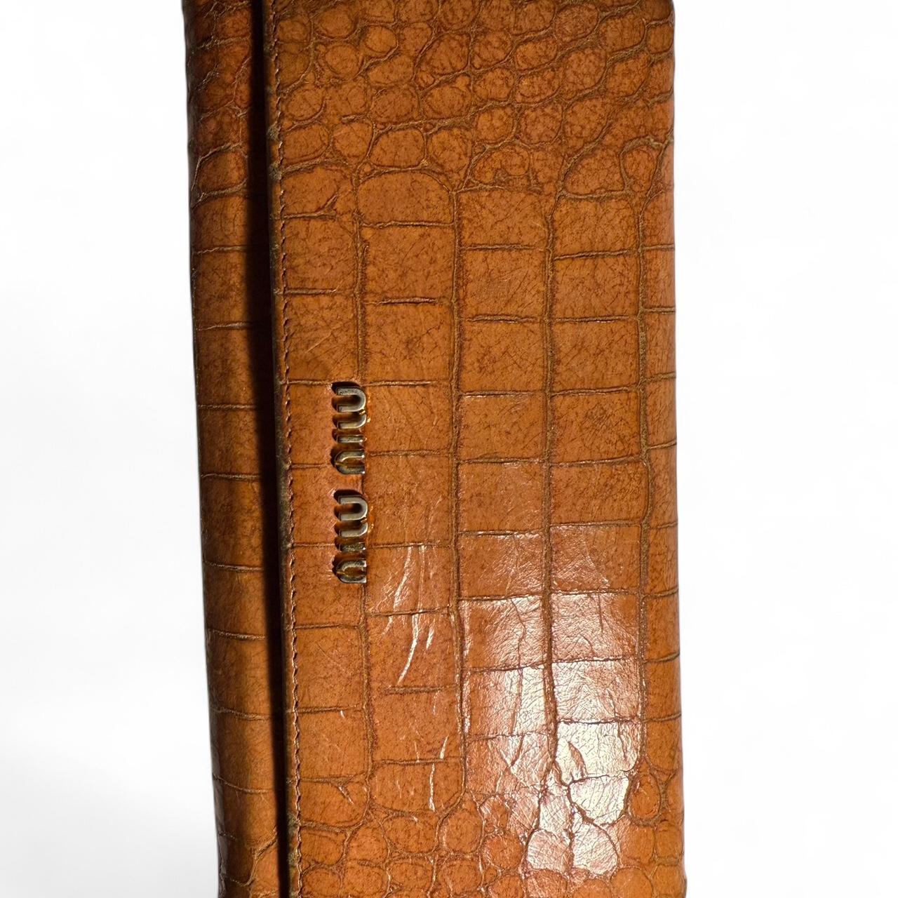 Miu Miu Women's Wallet - Brown/Tan – Miu Miu oran… - image 5
